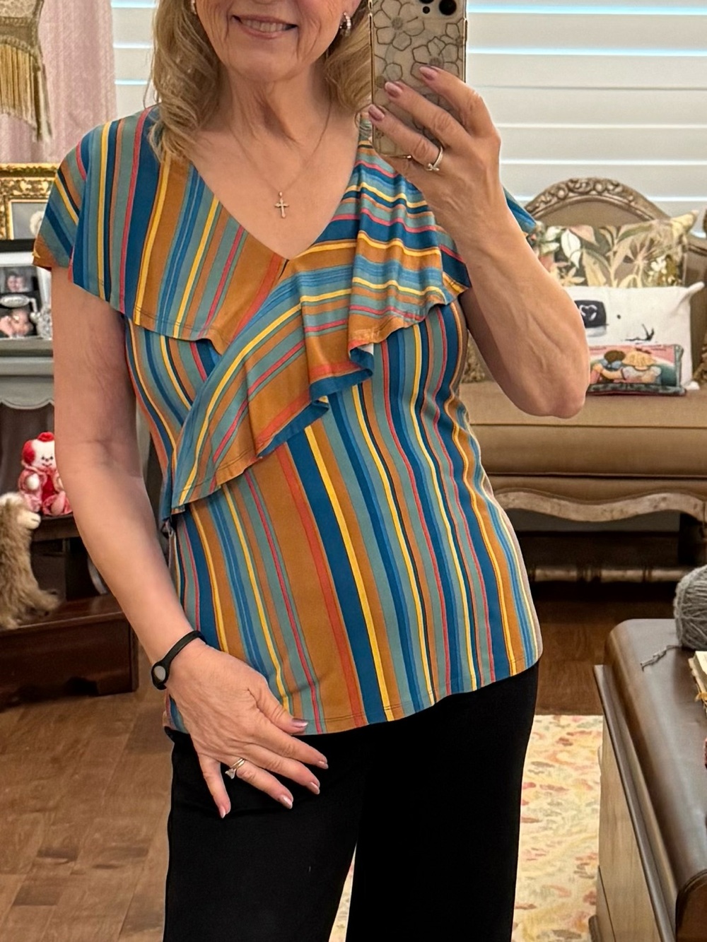 Soft Surroundings flutter sleeve top